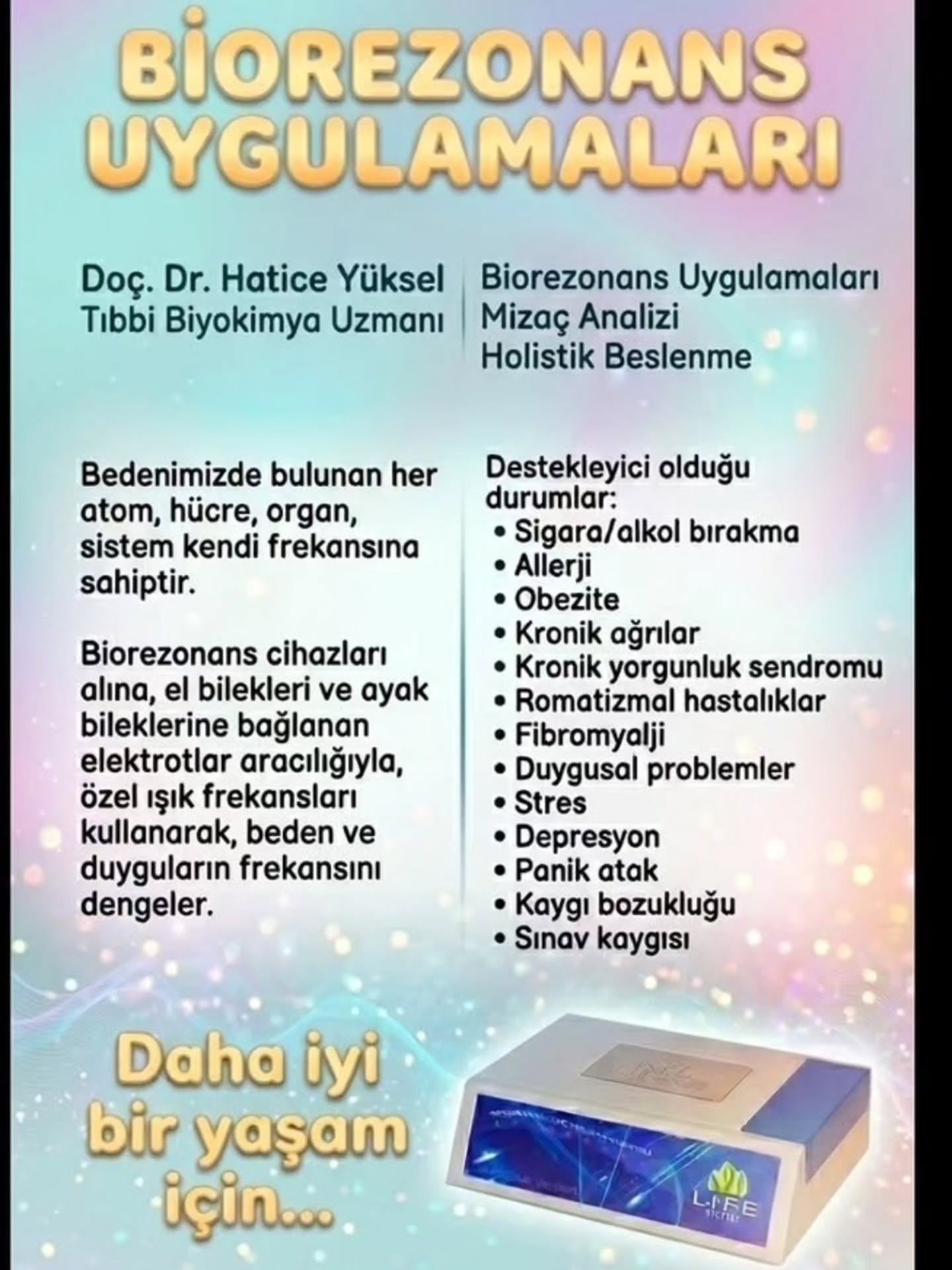 Sağlığınız için atılacak en güzel adım. 

Kişisel farkındalığımıza ulaşmak, bedensel ve duygusal hassasiyetlerimizi farketmek, 
daha da iyileştirmek için, dikkat etmemiz gerekenleri öğrenmek. Kısacası